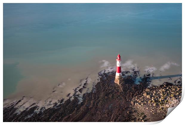 Beachy Head Lighthouse Print by Sue MacCallum- Stewart