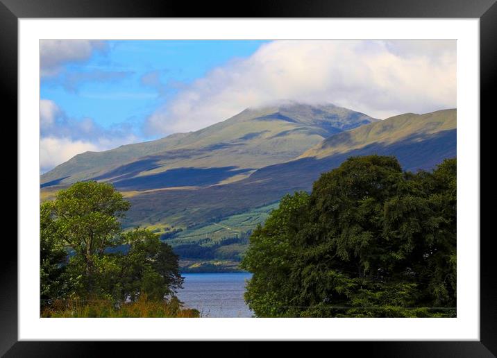 Ben Lawers Framed Mounted Print by paul green