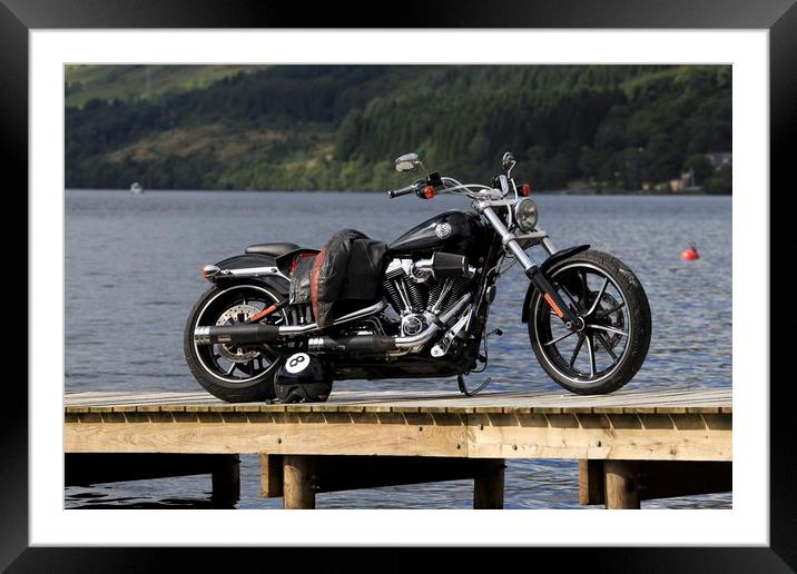 Harley Davidson Breakout Framed Mounted Print by paul green