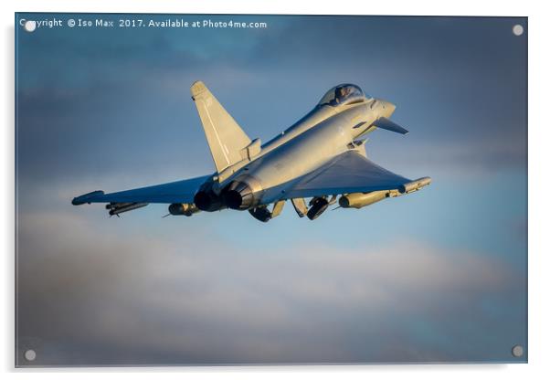 Touch And Go With, RAF Typhoon ZK351 Acrylic by The Tog