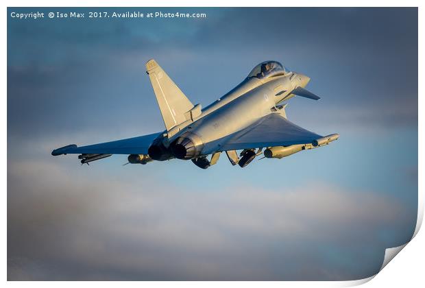Touch And Go With, RAF Typhoon ZK351 Print by The Tog