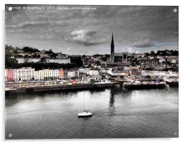 Cruising past Cobh in Ireland    Acrylic by Mike Rogers