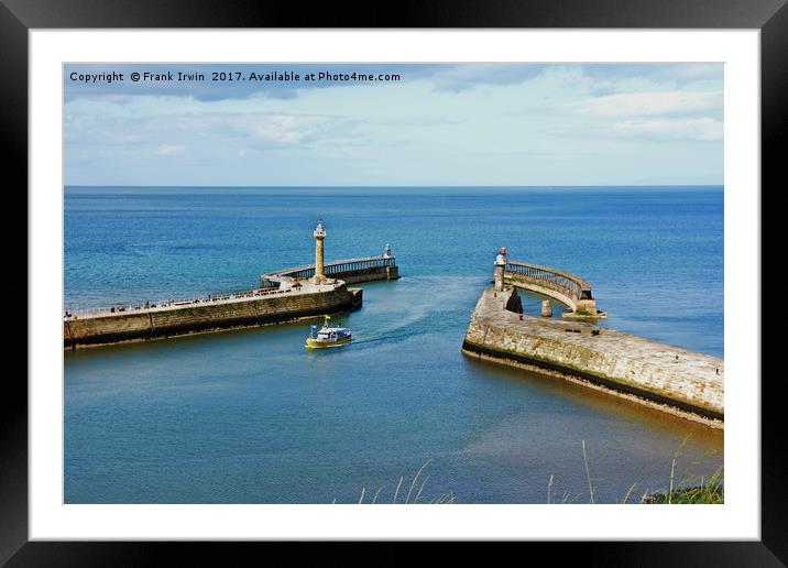 Whitby Harbour Framed Mounted Print by Frank Irwin