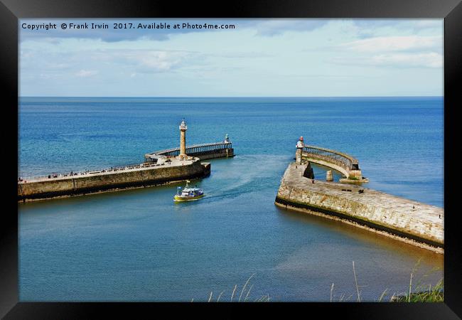 Whitby Harbour Framed Print by Frank Irwin