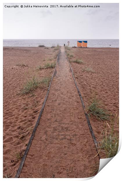 Path To The Empty Beach Print by Jukka Heinovirta