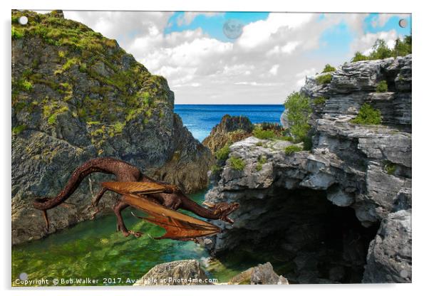 Dragons Cave Acrylic by Bob Walker
