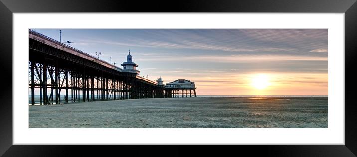 North Pier Sunset Framed Mounted Print by Carl Blackburn