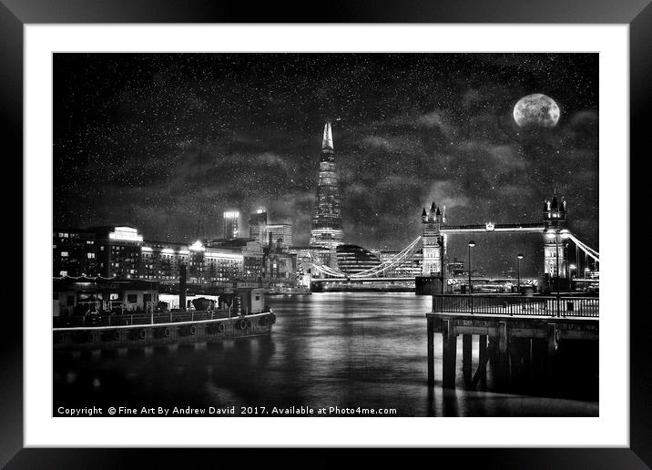 The City That Never Sleeps Framed Mounted Print by Andrew David Photography 