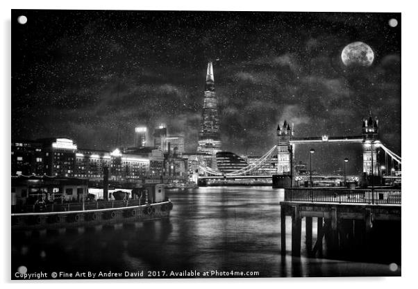 The City That Never Sleeps Acrylic by Andrew David Photography 