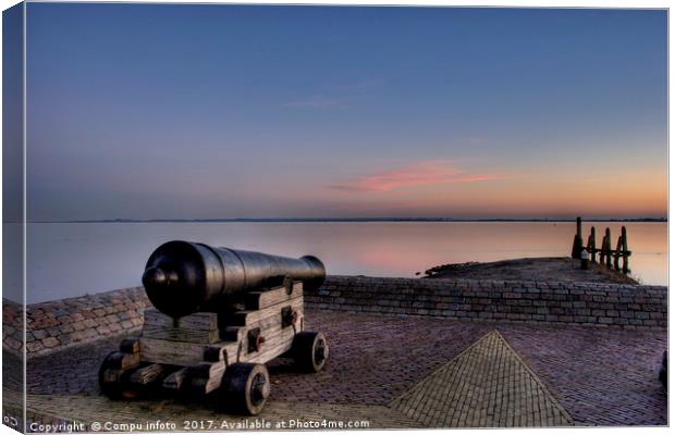 canon by sunset Canvas Print by Chris Willemsen