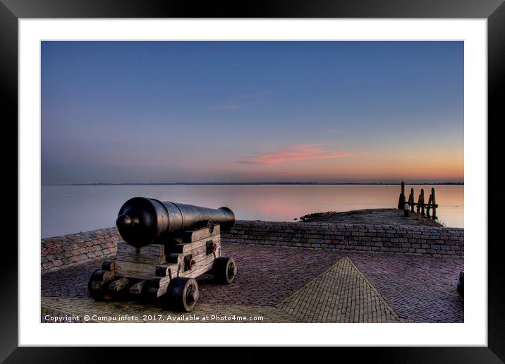 canon by sunset Framed Mounted Print by Chris Willemsen