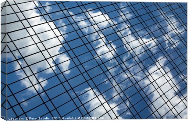 Reflected Clouds Canvas Print by Peter Zabulis