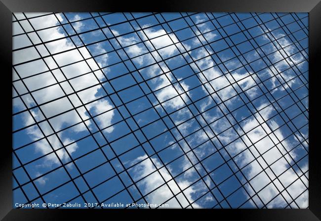 Reflected Clouds Framed Print by Peter Zabulis