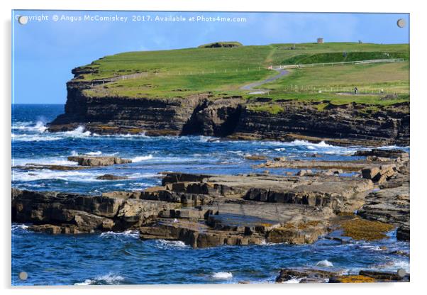 Downpatrick Head, County Mayo, Ireland Acrylic by Angus McComiskey