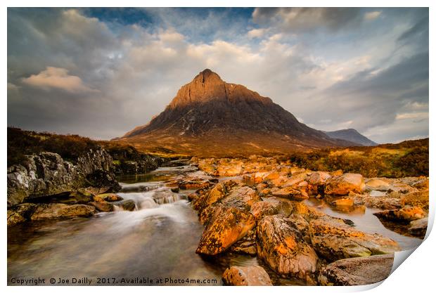Majestic Buachaille Etive Mor Print by Joe Dailly