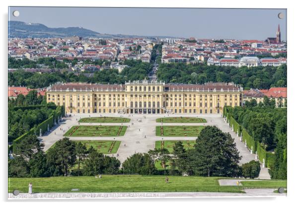 Schönbrunn Palace Acrylic by Edward Kilmartin