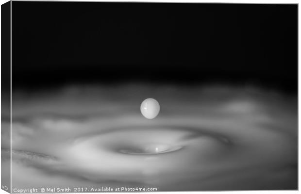 "Ethereal Ripples: A Captivating Water Droplet" Canvas Print by Mel RJ Smith