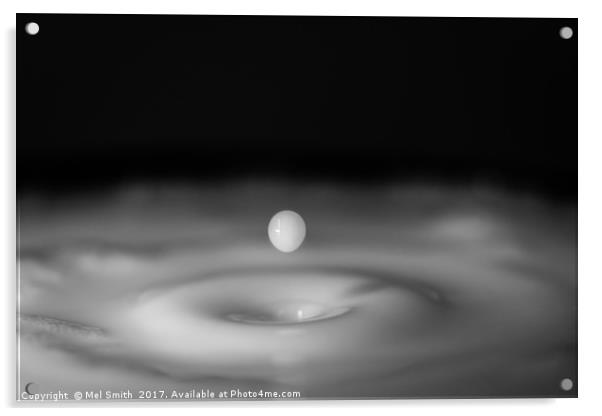 "Ethereal Ripples: A Captivating Water Droplet" Acrylic by Mel RJ Smith