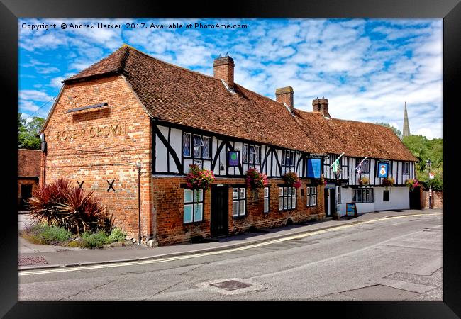 The Rose & Crown Hotel, Salisbury, Wiltshire Framed Print by Andrew Harker