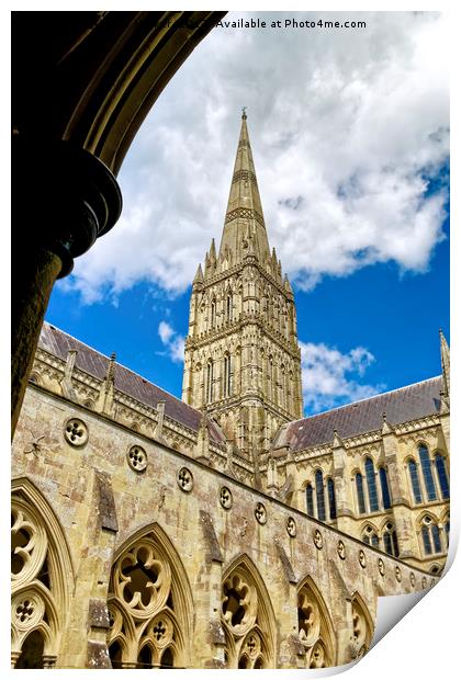 Salisbury Cathedral, Wiltshire, United Kingdom Print by Andrew Harker