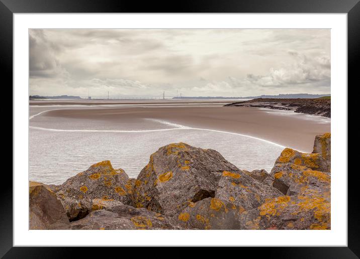 Low Tide Framed Mounted Print by David Tinsley