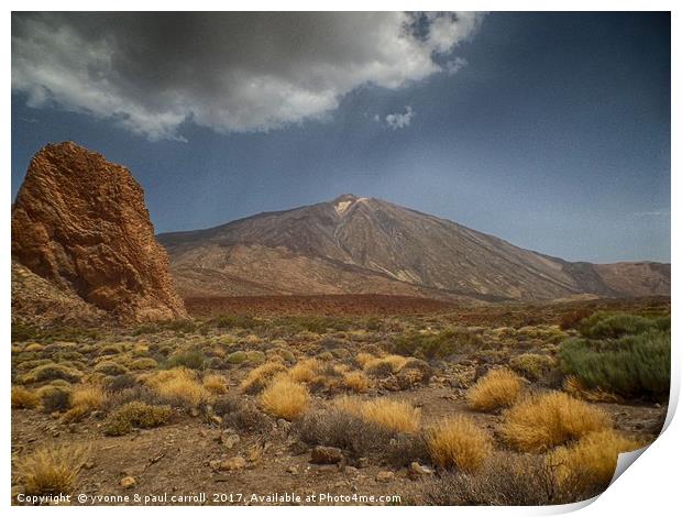 Mount Teide, Tenerife Print by yvonne & paul carroll
