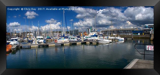Sutton Harbour Plymouth Framed Print by Chris Day