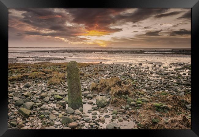 Cockerham Sunset Framed Print by Michael Houghton