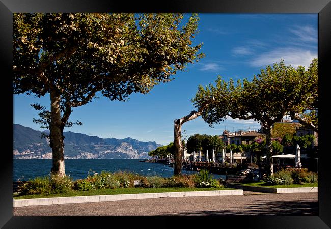 Torri del Benaco, Lake Garda Framed Print by Jim Jones