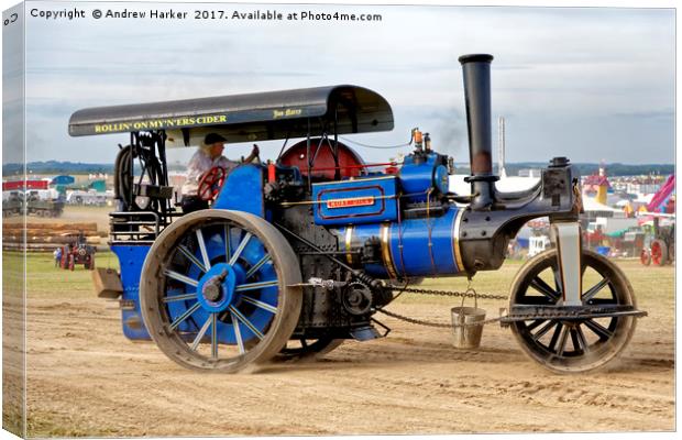 1913 Aveling & Porter Class BS Steam Roller Canvas Print by Andrew Harker