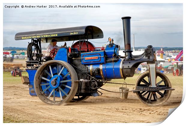 1913 Aveling & Porter Class BS Steam Roller Print by Andrew Harker