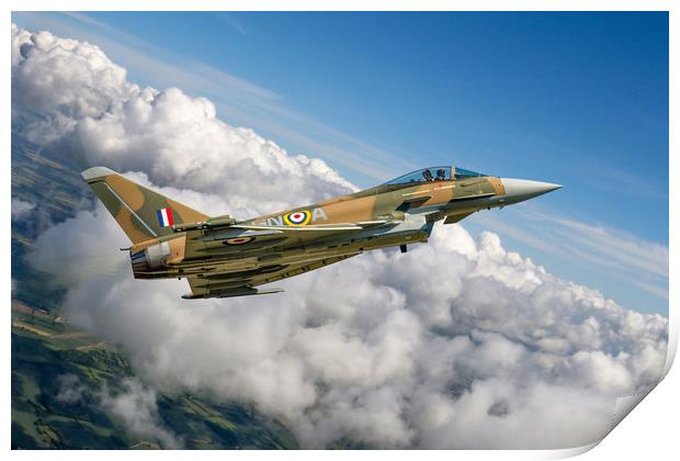 Eurofighter Typhoon GNA Gina Print by Oxon Images