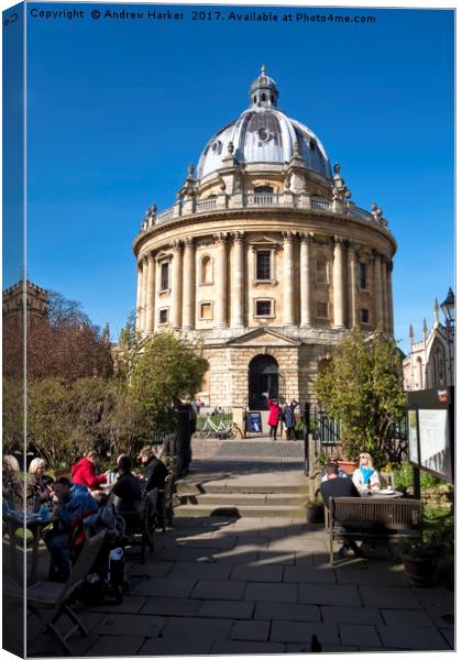 The Radcliffe Camera, Oxford, United Kingdom Canvas Print by Andrew Harker