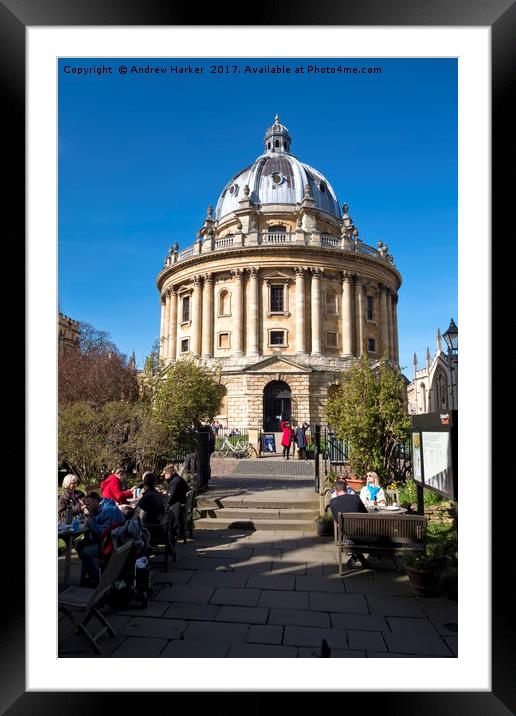 The Radcliffe Camera, Oxford, United Kingdom Framed Mounted Print by Andrew Harker
