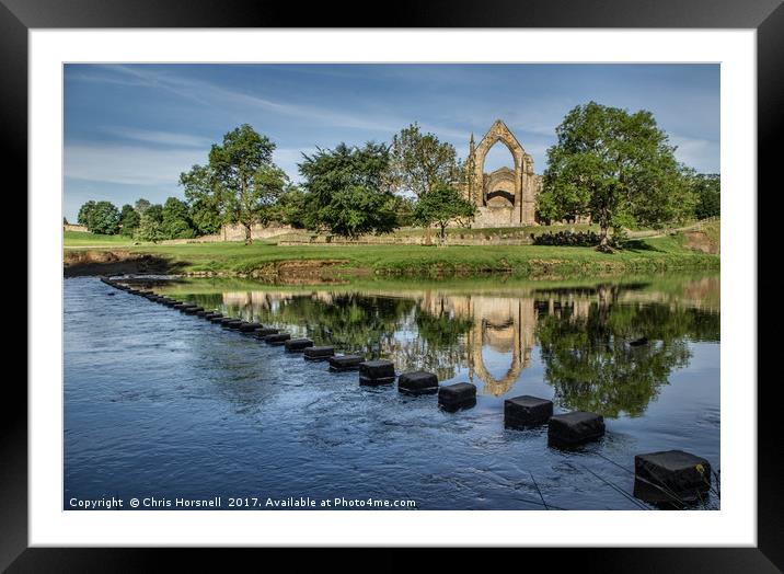 Bolton Abbey Framed Mounted Print by Chris Horsnell