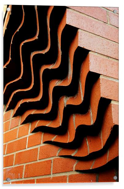 Twist in Bricks Acrylic by Christine Lake