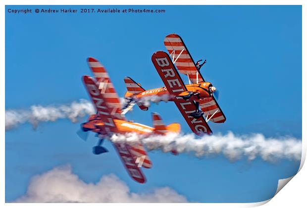 The Breitling Wingwalkers Print by Andrew Harker