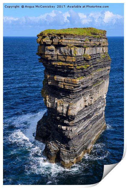 Sea stack Downpatrick Head, County Mayo, Ireland Print by Angus McComiskey