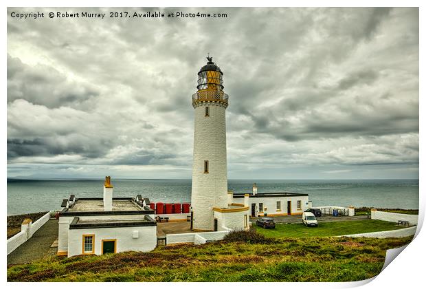 Mull of Galloway Lighthouse Print by Robert Murray