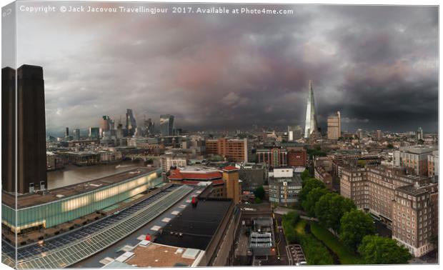 Storm over London Canvas Print by Jack Jacovou Travellingjour