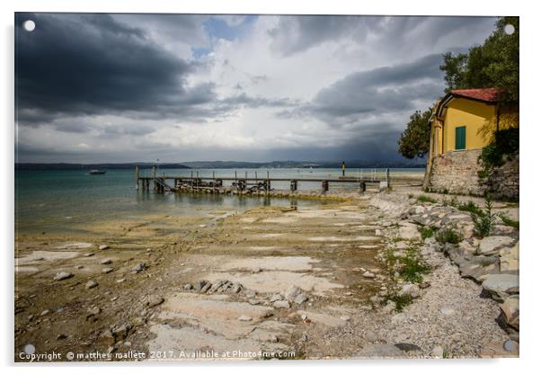 Lake Garda Italy Acrylic by matthew  mallett
