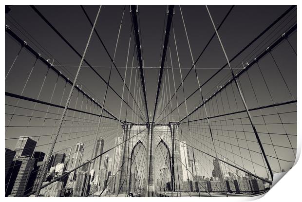 Brooklyn Cables Print by Toon Photography