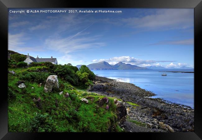 Isle of Rum, Small Isles, Scotland Framed Print by ALBA PHOTOGRAPHY