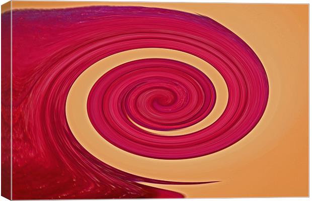 Rose Wave Canvas Print by Donna Collett