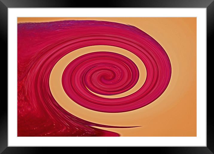 Rose Wave Framed Mounted Print by Donna Collett