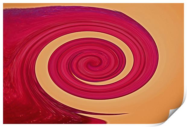 Rose Wave Print by Donna Collett