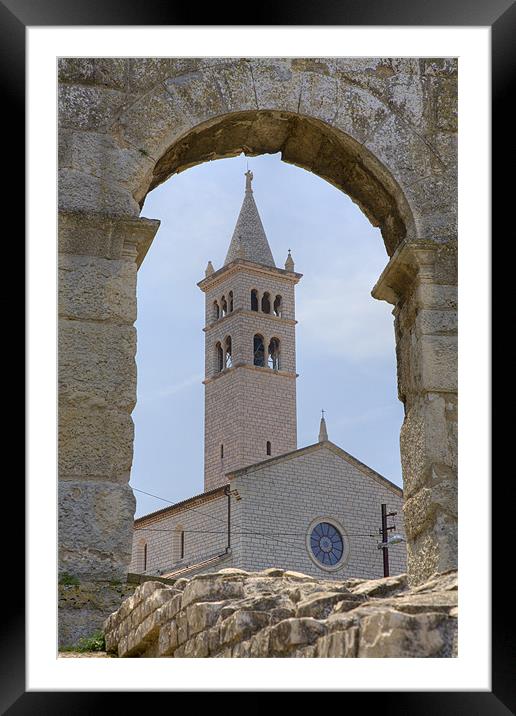 Church of St Anthony in pula, Croatia Framed Mounted Print by Ian Middleton
