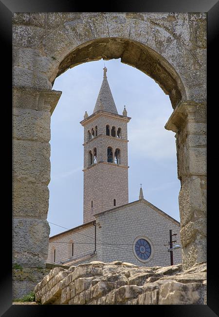 Church of St Anthony in pula, Croatia Framed Print by Ian Middleton