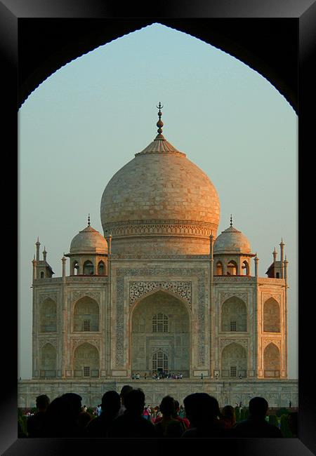 Taj Entrance Framed Print by Neil Gavin