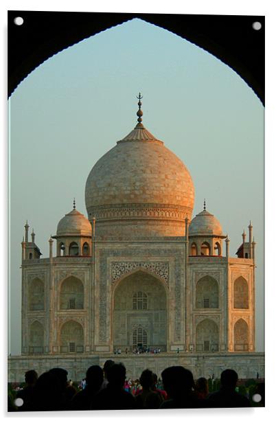 Taj Entrance Acrylic by Neil Gavin
